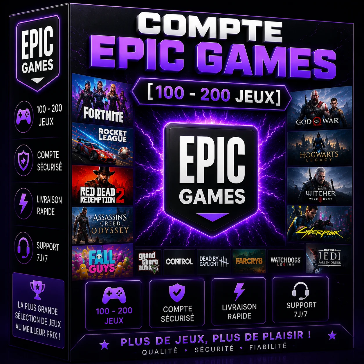 Epic Games [100-200 Games] FA