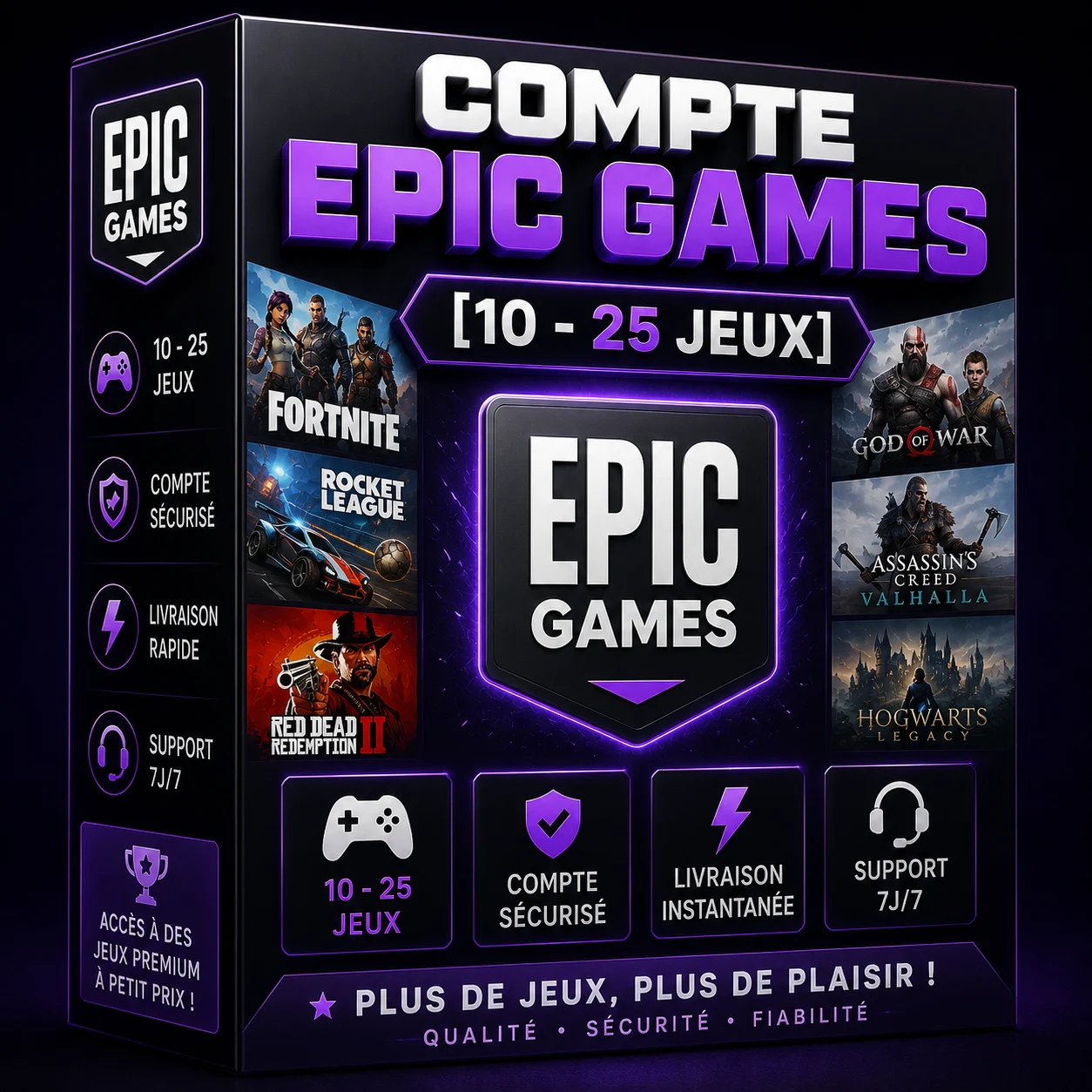 Epic Games [10-25 Games] FA