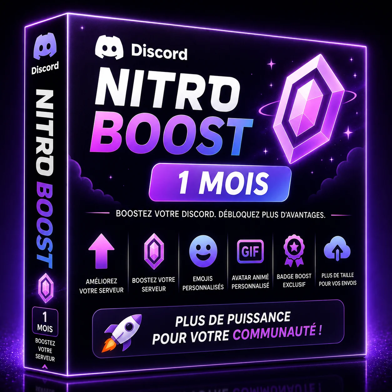 Nitro Boost Discord 1 mois