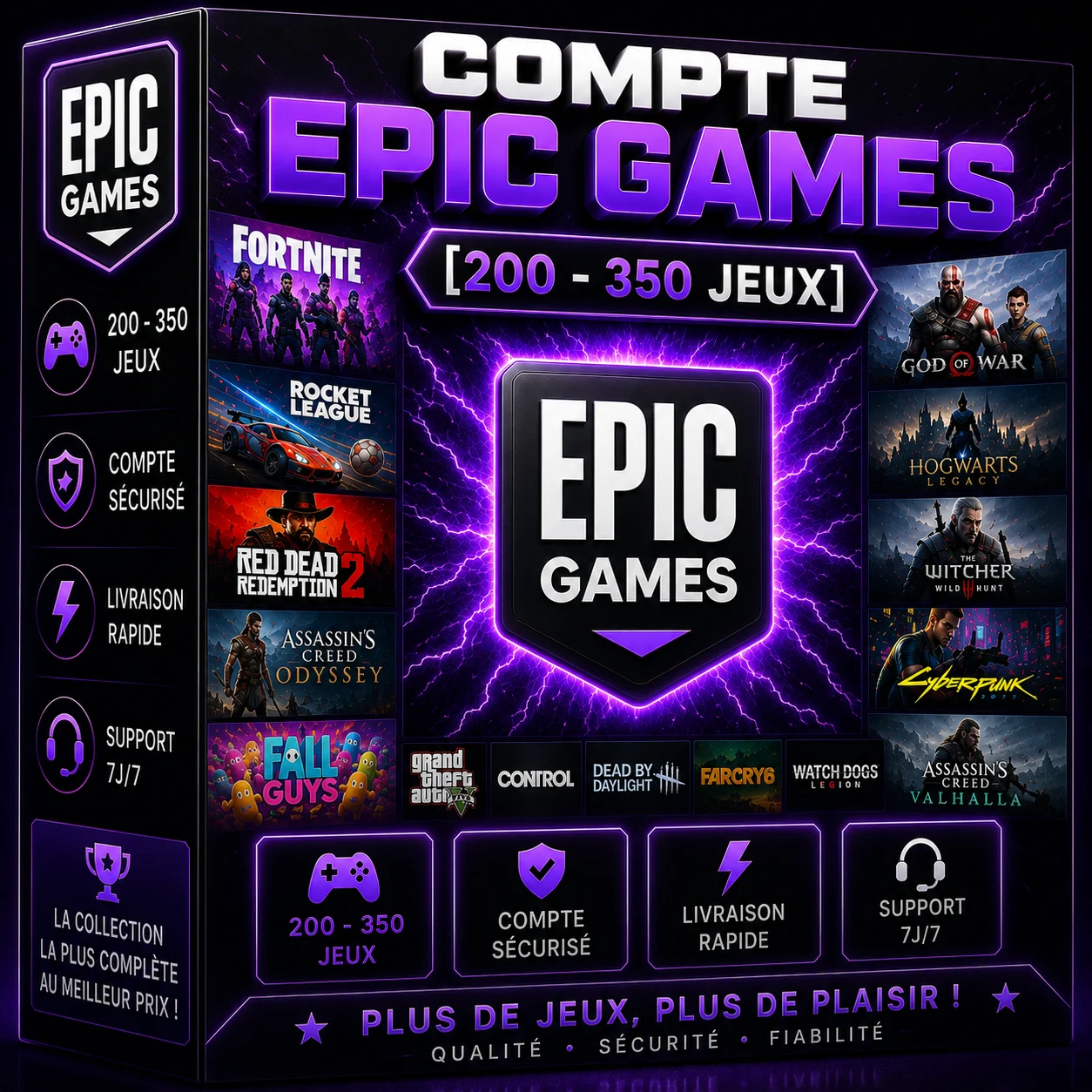 Epic Games [200-350 Games] FA