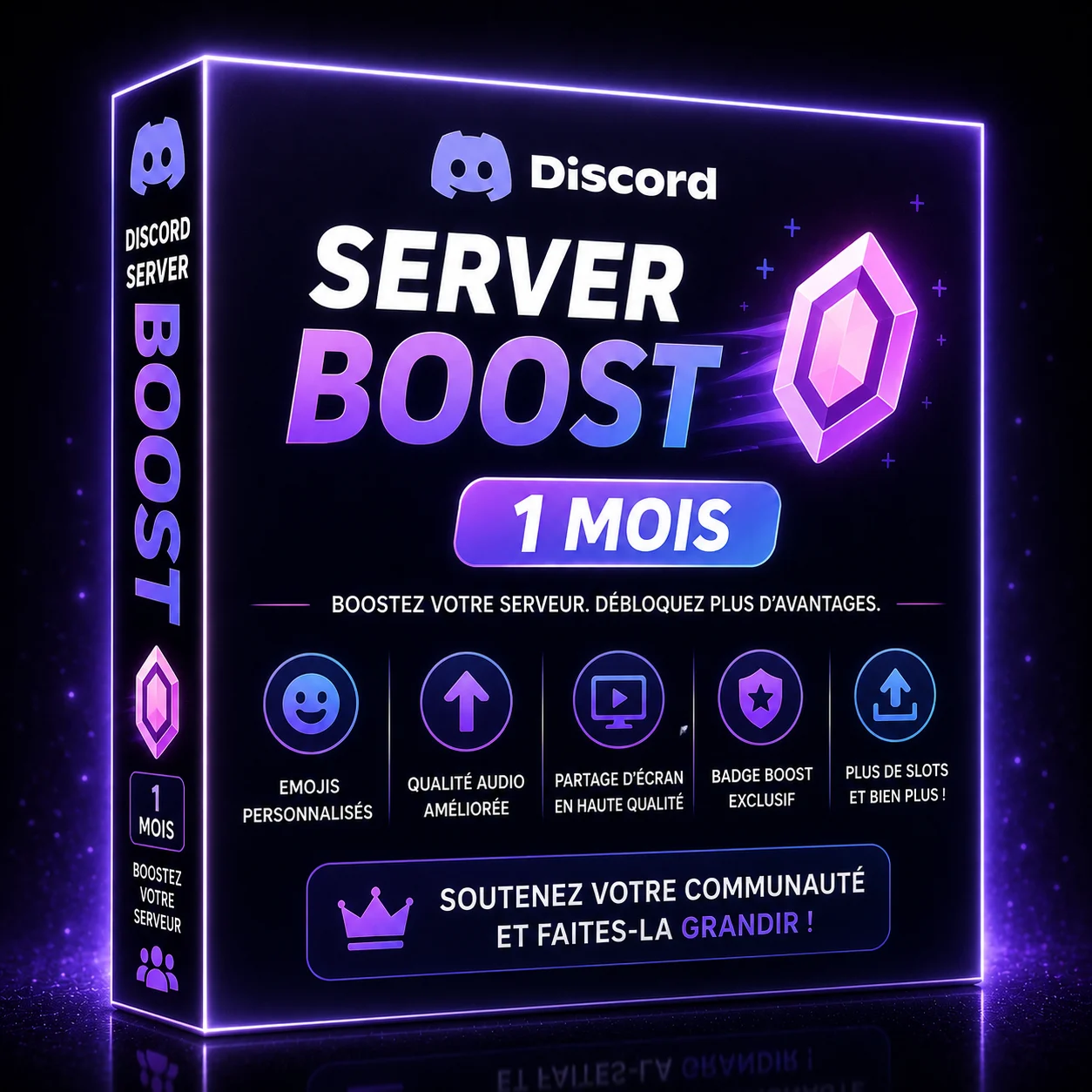 14 boosts serveur Discord - 1 mois