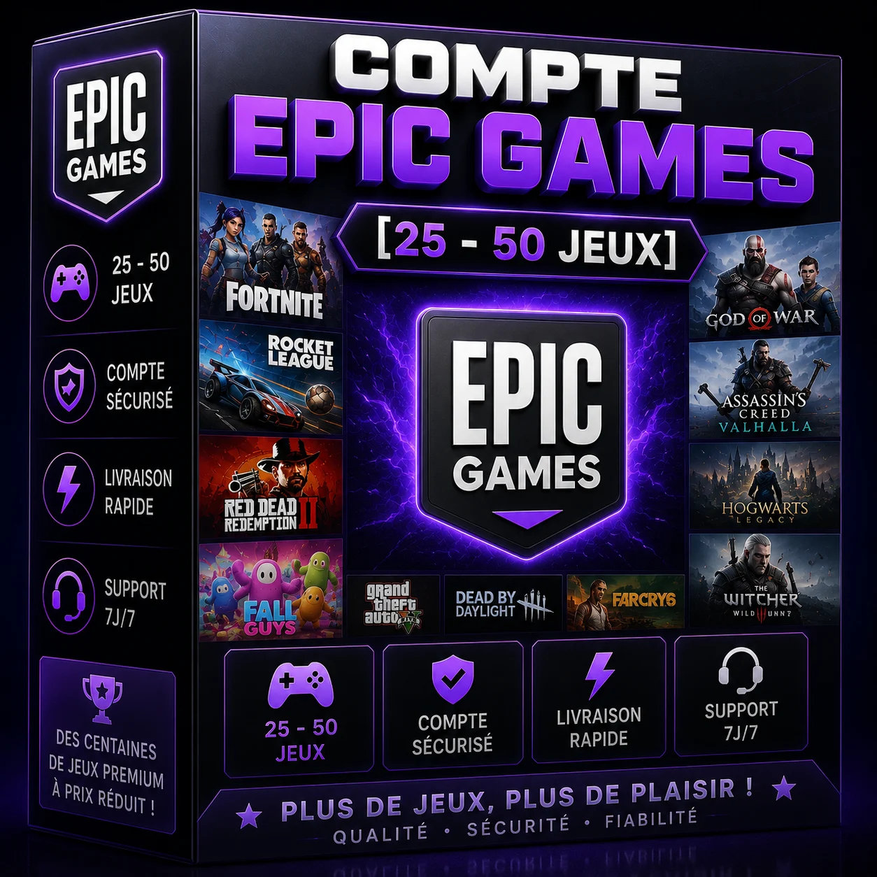 Epic Games [25-50 Games] FA